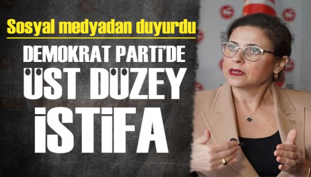 Demokrat Parti'de üst düzey istifa!