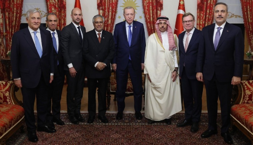 Cumhurbaşkanı Erdoğan'dan kritik görüşme: 7 ülkenin dışişleri bakanlarını kabul etti