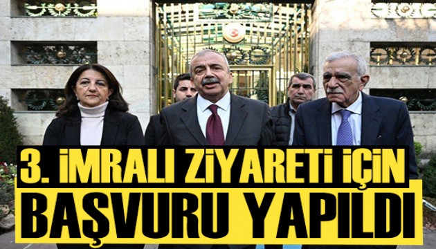 DEM Parti 3. İmralı ziyareti için başvuru yaptı