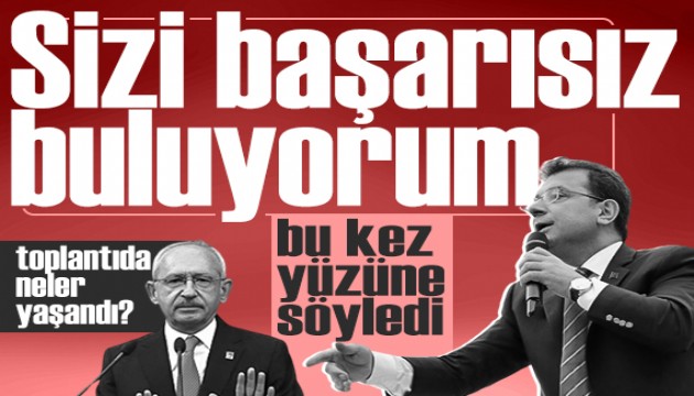 İmamoğlu'ndan Kılıçdaroğlu'na: 