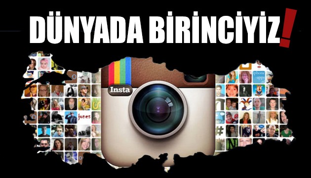 Türkiye Instagram'da dünya birincisi