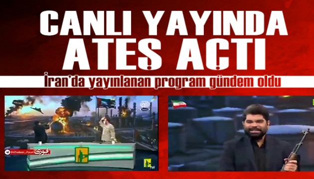 İran televizyonunda canlı yayında BAE bayrağına ateş açıldı