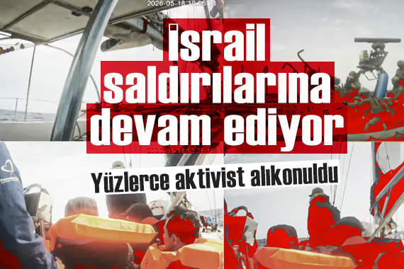 İsrail Küresel Sumud Filosu'na saldırılarına devam ediyor: Yüzlerce aktivist alıkonuldu