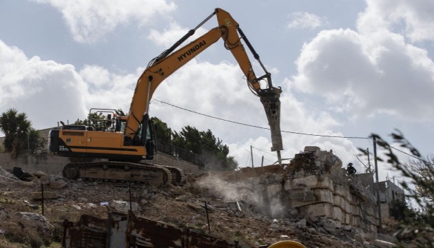 İsrail güçleri, Filistin'in Mesafir Yatta bölgesinde evleri yıktı