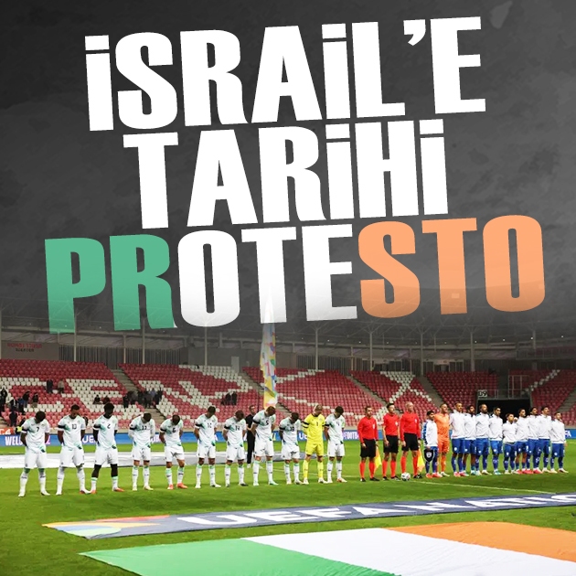 İsrail'e tarihi protesto: Dünyanın gözü bu maçtaydı