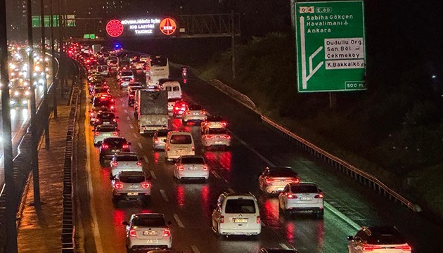 İstanbul'da trafik yoğunluğu