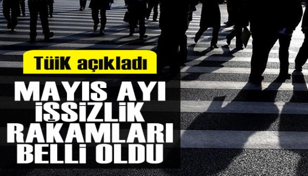 TÜİK, mayıs ayı işsizlik rakamlarını açıkladı