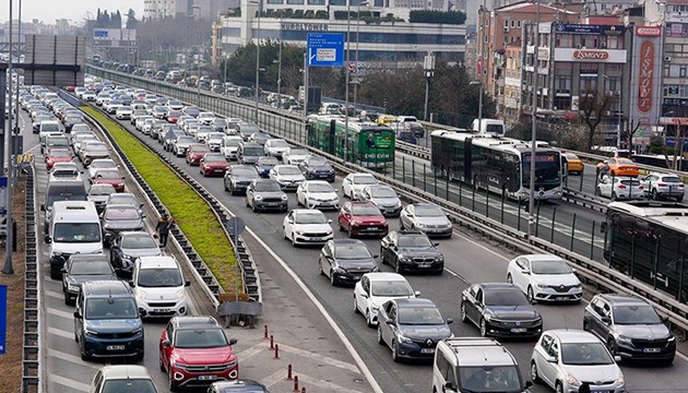 İstanbul'da trafik yoğunluğu