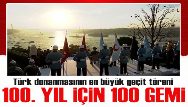 İstanbul Boğazı'nda Cumhuriyet'in 100. yılı için görkemli tören!