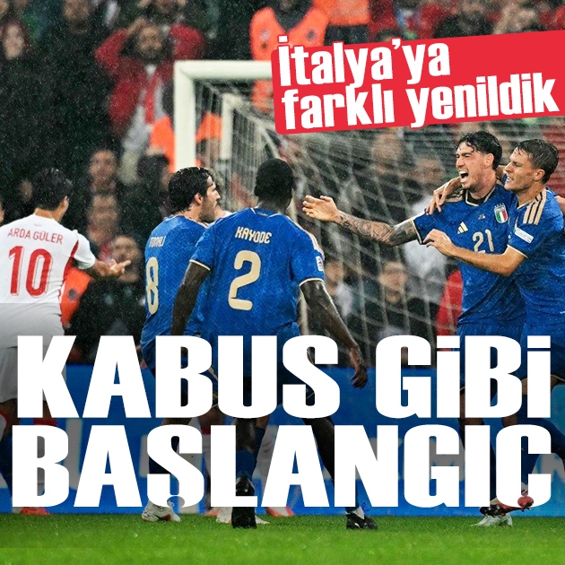 Millilerden kabus gibi başlangıç: İtalya'ya farklı yenildik