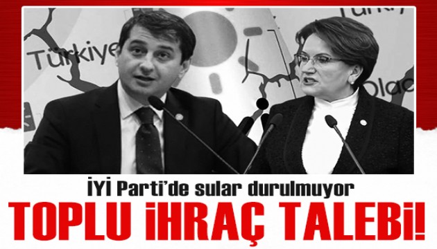 İYİ Parti'de toplu ihraç talebi! 