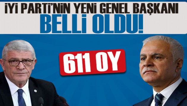 İYİ Parti'nin yeni Genel Başkanı Müsavat Dervişoğlu oldu!