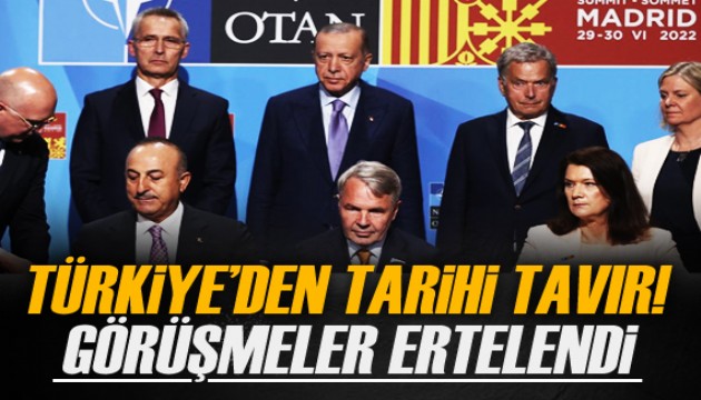 Türkiye-İsveç-Finlandiya'nın NATO görüşmeleri ertelendi