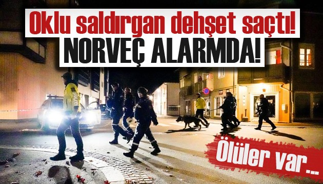 Norveç'te oklu saldırgan dehşet saçtı! Ölüler var...