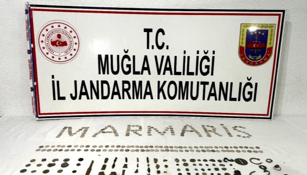 Muğla'da tarihi eserle yakalanan 4 zanlı gözaltına alındı