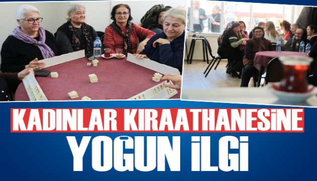 Kadınlar kıraathanesine yoğun ilgi