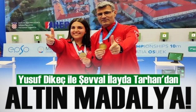 Yusuf Dikeç ile Şevval İlayda Tarhan'dan altın madalya!