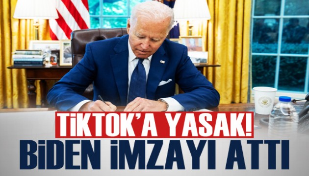 TikTok'a yasak! ABD Başkanı Biden imzayı attı