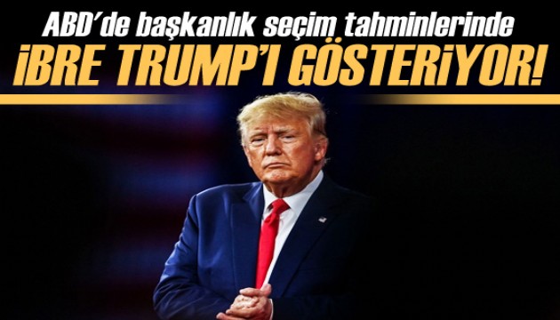 ABD'de başkanlık seçim tahminlerinde ibre Trump'ı işaret ediyor