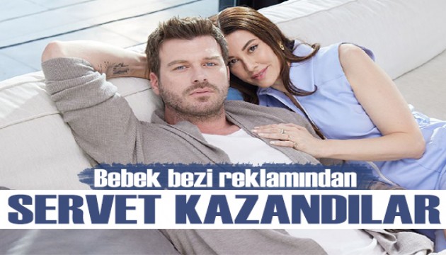 Kıvanç Tatlıtuğ ve Başak Dizer, bebek bezi reklamından servet kazandı!