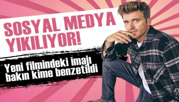 Sosyal medya yıkılıyor! Kıvanç Tatlıtuğ'un yeni filmindeki imajı bakın kime benzetildi...