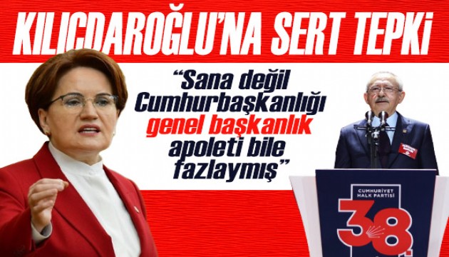 Kılıçdaroğlu'nun 'hançer' sözüne İYİ Partililerden sert tepki!