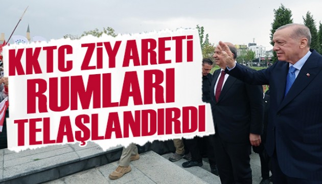 Cumhurbaşkanı Erdoğan'ın KKTC ziyareti, Rum yönetimini telaşlandırdı