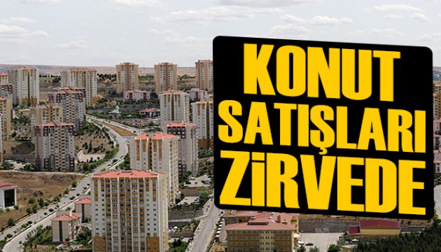 Konut satışları zirveye çıktı