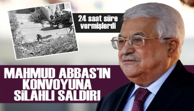 Filistin Devlet Başkanı Mahmud Abbas'ın konvoyuna silahlı saldırı