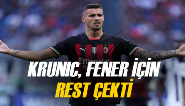 Rade Krunic, Fenerbahçe için Milan'a rest çekti!