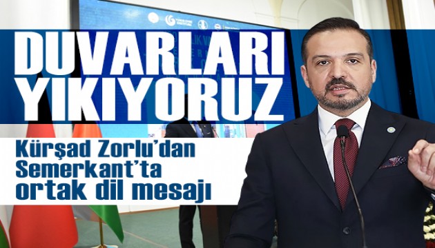 Semerkant'ta tarihi kurultay: Kürşad Zorlu'dan ortak dil ve alfabe mesajları