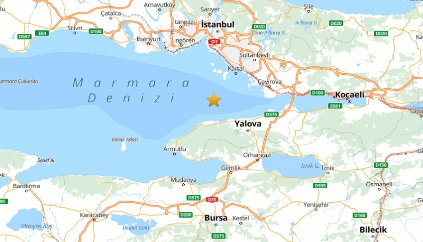 Marmara'da peş peşe depremler