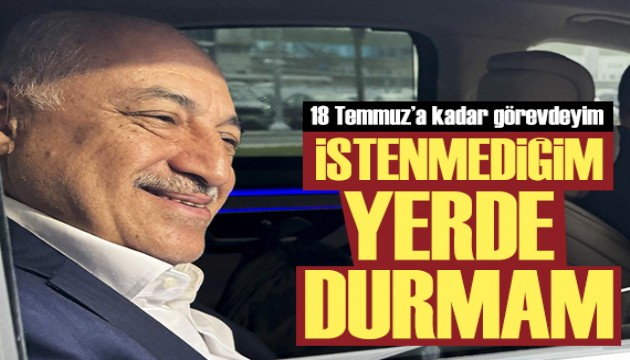 Mehmet Büyükekşi: İstenmediğim yerde durmam