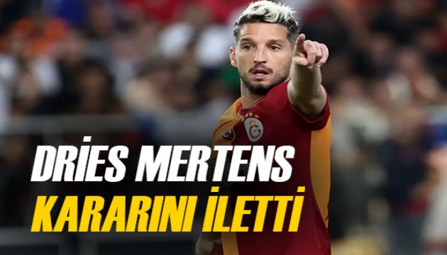 Galatasaray'da Dries Mertens transferi için kararını verdi
