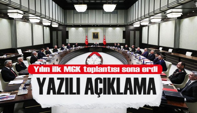 Yılın ilk MGK toplantısı sona erdi: Yazılı açıklama yapıldı