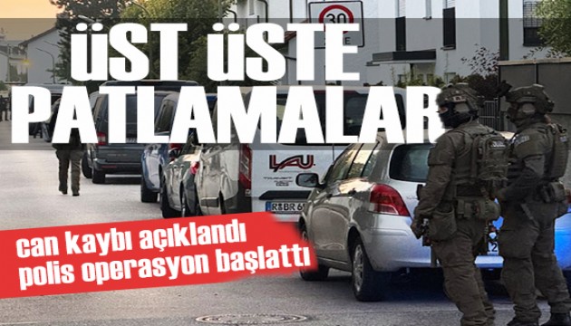 Münih'te şiddetli patlamalar: Polis operasyon başlattı
