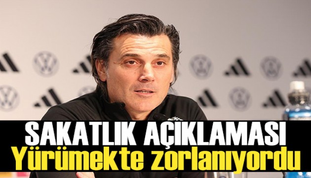 Montella'dan Arda Güler yanıtı: Yürümekte zorlanıyordu