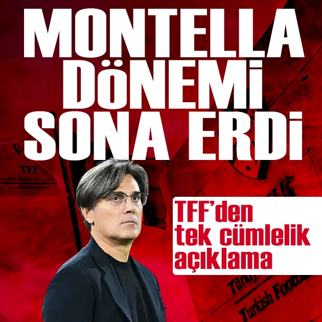 Vincenzo Montella dönemi sona erdi: TFF'den tek cümlelik açıklama