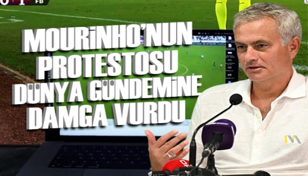 Mourinho'nun hareketi tüm dünyada gündem oldu