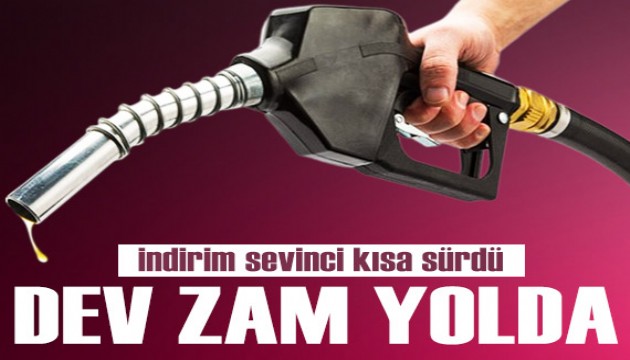 İndirim sevinci kısa sürdü: Motorine dev zam yolda!