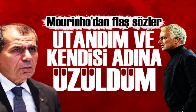 Mourinho: Bu durumdan utandım ve kendisi adına üzüldüm