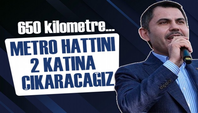 Murat Kurum: Metro hattını 650 kilometreye ulaştıracağız