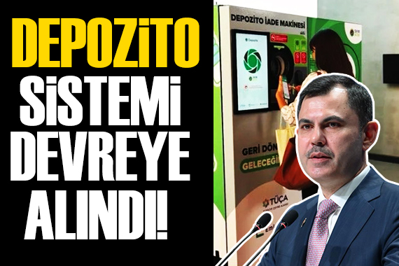 Depozitolu plastik sistemi devreye alındı