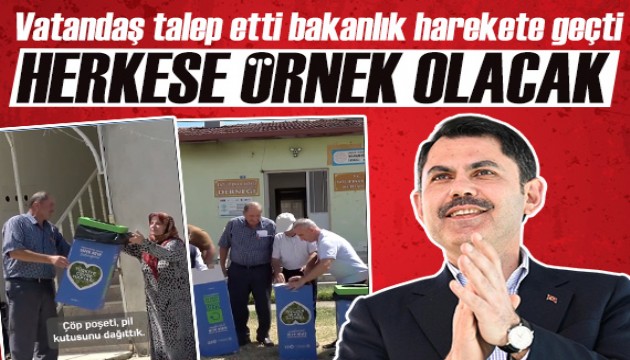 Murat Kurum ‘Herkese örnek olacak’ diyerek paylaştı