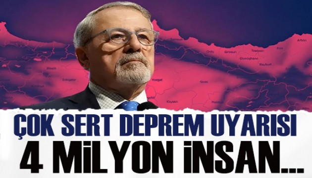 Prof.Dr. Naci Görür'den korkutan uyarı: 4 milyon kişi ölümle burun buruna!