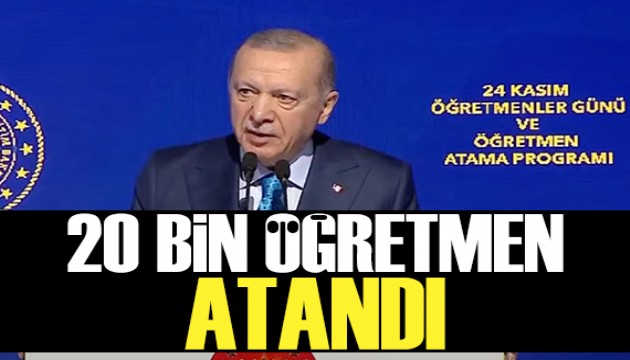 20 bin öğretmen ataması yapıldı