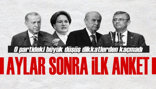 Aylar sonra ilk seçim anketi! O partideki düşüş dikkatlerden kaçmadı...