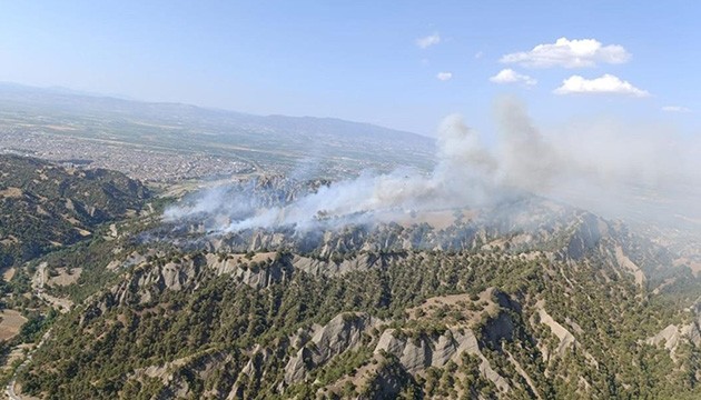 Manisa’da orman yangını