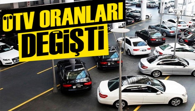Otomotivde ÖTV oranları değişti: İşte yeni oranlar