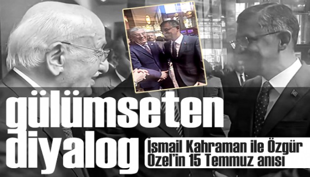 Eski Meclis Başkanı İsmail Kahraman ile Özgür Özel'den gülümseten diyalog